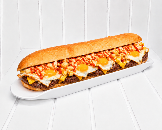 Beef Pattie & Egg Gatsby